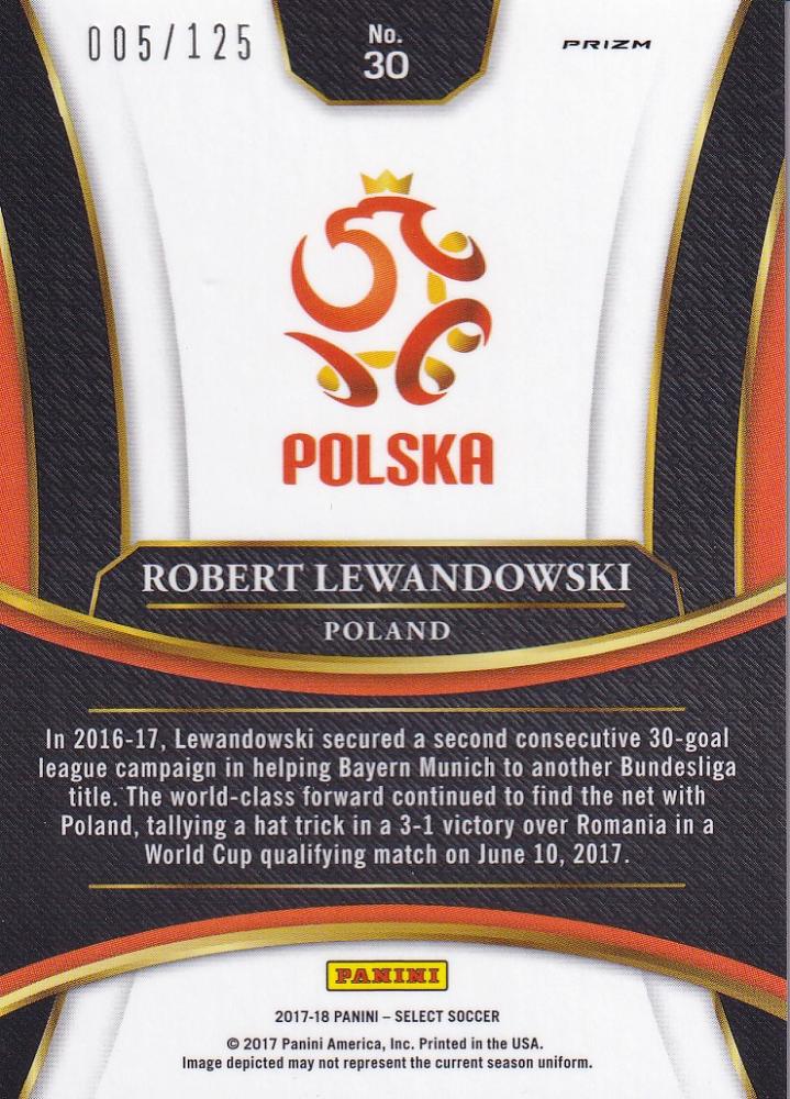 ミントモール / MINT 浦和店 / 2017-18 Panini Select Poland Robert Lewandowski Base Terrace  Fuchsiaパラレル版 005/125