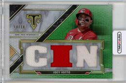 2021 Topps Triple Threads  Joey Votto Relics Emerald #TTRJV5 18/18