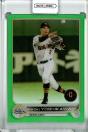 2022 Topps NPB Chrome  巨人 吉川尚輝 Base, Green Parallel 40/99