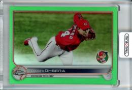 2022 Topps NPB Chrome  広島 大瀬良大地 Base, Green Parallel 34/99