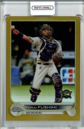 2022 Topps NPB Chrome  オリックス 伏見寅威 Base, Gold Parallel 49/50
