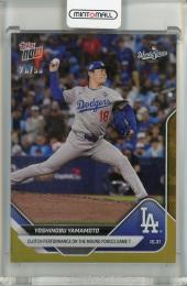 2025 Topps Now Yoshinobu Yamamoto Gold Foil #916【20/50】 Los Angeles Dodgers