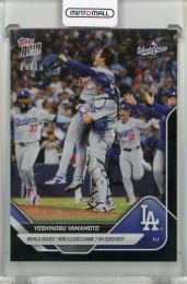 2025 Topps Now Yoshinobu Yamamoto Black Foil #925【10/10】 Los Angeles Dodgers