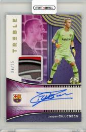 2018-19 Panini Treble Jasper Cillessen Jersey Autographs Gold Parallels【6/25】 FC Barcelona