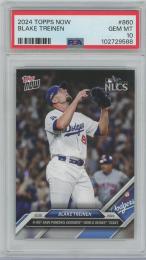 2024 TOPPS Now #860 / BLAKE TREINEN(Los Angeles Dodgers) [PSA10/GEM MINT]