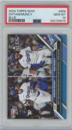 2024 TOPPS Now Blue #858 / SHOHEI OHTANI & MAX MUNCY(Los Angeles Dodgers) 【19/49】 [PSA10/GEM MINT]