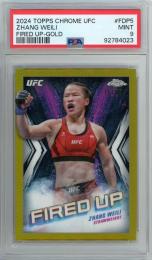 2024 TOPPS Chrome UFC  Zhang Weili Fired Up Gold Refractors #FDP5 【35/50】【PSA9】