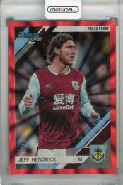 2019-20 Panini Chronicles Burnley Jeff Hendrick Base Donruss Premier League Red(パラレル版) 21/99