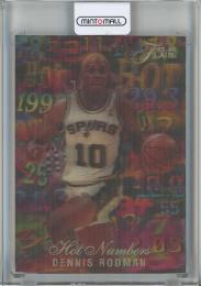 1995-96 Fleer Flair  Dennis Rodman Hot Numbers #13 San Antonio Spurs