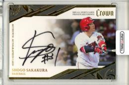 2022 BBM CROWN 坂倉 将吾 直筆サインカード【12/20】 広島東洋カープ