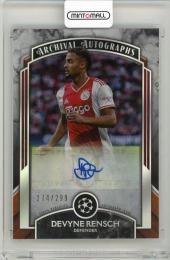 2022-23 Topps Museum Collection UEFA Devyne Rensch Archival Autographs【274/299】 AFC Ajax