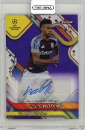 2024-25 Topps Finest UEFA Club Competitions Ollie Watkins Autographs Purple Refractor Parallels【64/299】 Aston Villa