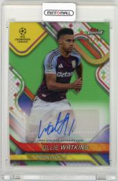 2024-25 Topps Finest UEFA Club Competitions Ollie Watkins Autographs Neon Green Refractor Parallels【87/99】 Aston Villa