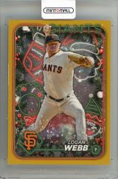 2024 TOPPS Holiday Logan Webb Golden Metallic Holiday Tree【1/1】 San Francisco Giants