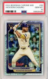 2024 Bowman Chrome Mega Box Jackson Chourio Mojo Refractors【PSA 10】《Gem-MINT》 Milwaukee Brewers