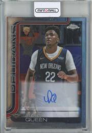 2025-26 Topps Chrome  Derik Queen Rookie Autographs #TCARDQ New Orleans Pelicans