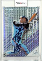2024 BBM プロ野球90周年 張本勲 ホロパープル箔サインカード【01/10】