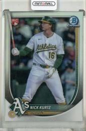 2025 Bowman Chrome Nick Kurtz Red Rookie Refractor Athletics