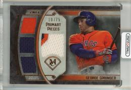 2017 Topps Museum Collection George Springer Primary Pieces Quad Relics【10/75】 Houston Astros