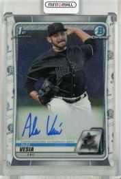 2020 Bowman Alex Vesia Base Autographs Miami Merlins