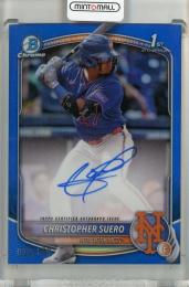 2025 Bowman Chrome Christopher Suero Blue Autographs【032/150】 New York Mets