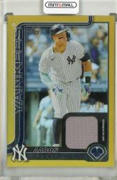 2025 Topps Aaron Judge Real One Relics Gold Foil【01/50】 New York Yankees
