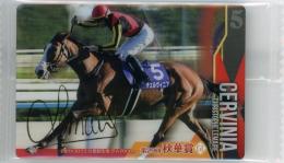 サラブレッドホースコレクション ツインウエハース 第3R チェルヴィニア / クリストフ・ルメール 金箔サインカード