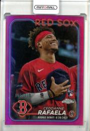 2024 Topps Chrome Update Ceddanne Rafaela Rookie Debut Magenta Refractors【166/399】 Boston Red Sox