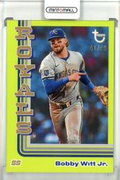 2024 Topps Brooklyn Collection Bobby Witt Jr. Chartreuse【41/99】 Kansas City Royals