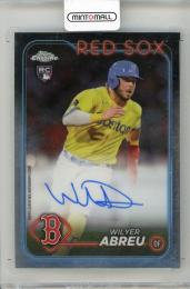 2024 TOPPS Chrome Wilyer Abreu Rookie Autographs #RAWA Boston Red Sox