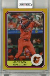 2025 Topps Archives Jackson Holliday '87 Boardwalk and Baseball Gold Foilboard #87BB20【20/50】