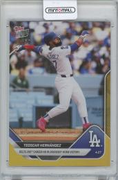 2025 TOPPS Now Gold Foil #116 / TEOSCAR HERNANDEZ(Los Angeles Dodgers) 【31/50】