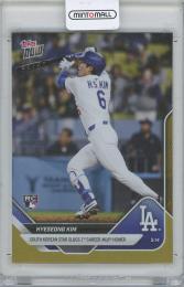 2025 TOPPS Now Gold Foil #182 / HYESEONG KIM(Los Angeles Dodgers) 【12/50】