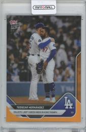 2025 TOPPS Now Orange Foil #381 / TEOSCAR HERNANDEZ(Los Angeles Dodgers) 【07/25】