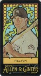 2020 Topps Allen & Ginter  Todd Helton 105 (MINI CARD)