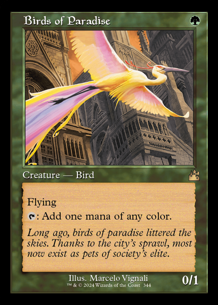 ミントモール / MINT GAMES MTG(東日本橋) / 【RVR】【ENG】【Foil】《極楽鳥/Birds of Paradise》旧枠版