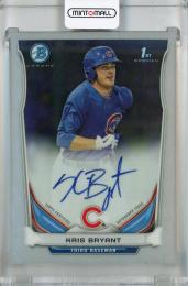 2014 Topps Bowman Kris Bryant Autographed Bowman Chrome Prospects #BCAP-KB 1st  Chicago Cubs
