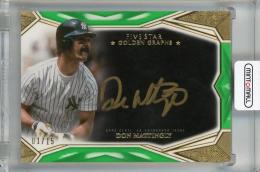 2019 Topps Five Star Don Mattingly Golden Graphs #GG-DM Auto ※裏面傷あり【01/15(ファーストナンバー)】 New York Yankees