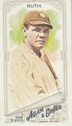 2018 Topps Allen and Ginter New York Yankees Babe Ruth Mini 385