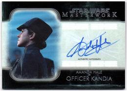 2020 Topps Star Wars Masterwork  Amanda Hale as Officer Kandia Autograph