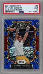 2021 Panini Select UFC  Charles Oliveira Blue Disco #68 (PSA 9 MINT) 01/99