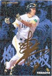 2015 カルビー STARCARD  柳田悠岐 金箔サインパラレル S-02