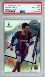 2020-21 Topps Finest UEFA Champions League Lionel Messi Refractors/#100【PSA10】 FC Barcelona