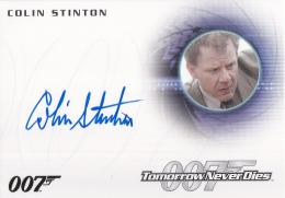 2015 RITTENHOUSE James Bond Archives 40th Anniversary Style Autograph  Colin Stinton