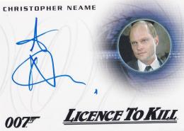 2015 RITTENHOUSE James Bond Archives 40th Anniversary Style Autograph / Christopher Neame
