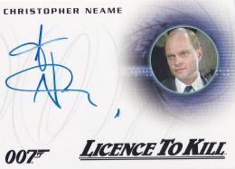 2015 RITTENHOUSE James Bond Archives 40th Anniversary Style Autograph / Christopher Neame
