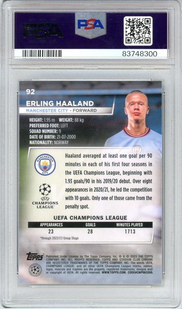 ミントモール / MINT 立川店 / 【PSA10】 2022-23 Topps Stadium Club Chrome UEFA Club  Competitions Erling Haaland Base