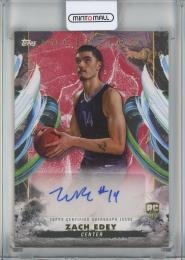 2024-25 Topps Inception Zach Edey Rookie Autographs Red #RAZE【20/75】 Memphis Grizzlies
