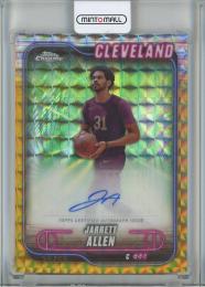 2024-25 Topps Chrome Jarrett Allen Autographs Gold Geometric Refractors #TCAJA【28/50】 Cleveland Cavaliers