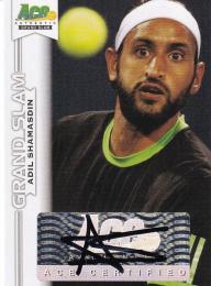2013 Ace Authentic Grand Slam Tennis  Adil Shamasdin Autographs